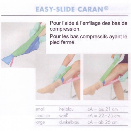 Enfile-bas de contention Easy-slide Caran S_M_L