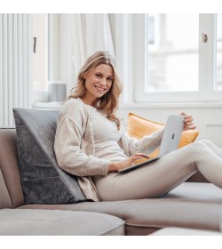 Coussin de lecture, couleur GRIS