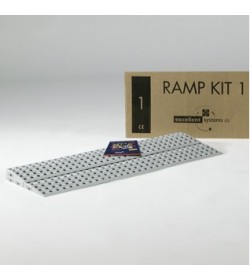 Rampe Typ I standard, 12.5 x 25 cm, gris