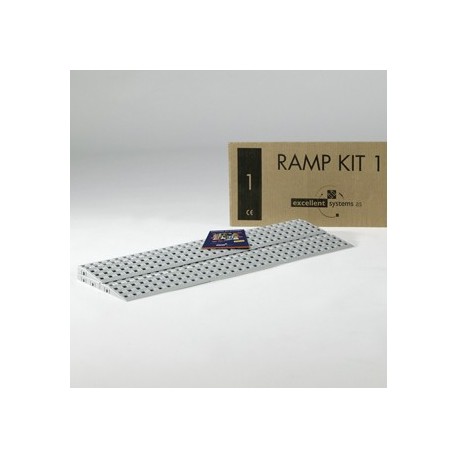 Rampe Typ I standard, 12.5 x 25 cm, gris