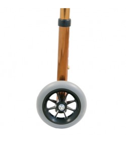 Roulettes pour cadre de marche pliable Bronze