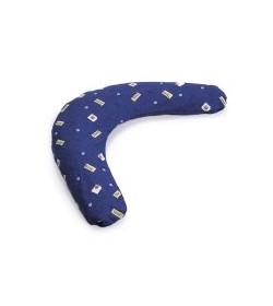 Housse coussin SISSEL CONFORT coton Graffiti bleu