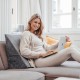 Coussin de lecture, couleur GRIS