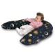 Housse coussin SISSEL CONFORT coton soleil, lune et étoile