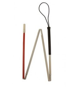 Canne pour aveugle pliable
